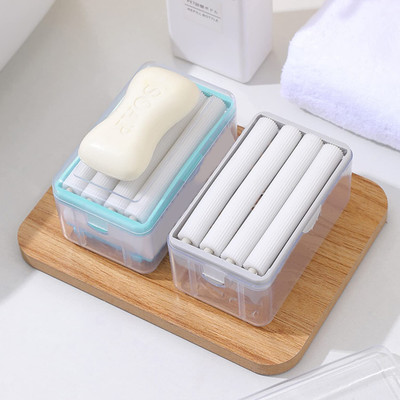 SellVera 2-in-1 Portable Soap Holder with Rubber Roller Soap Dispenser(Multicolor)