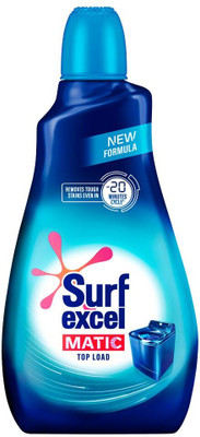 Surf Excel Matic Top Load Liquid Detergent, Tough Stain Removal in Washing Machine Fresh Liquid Detergent(1 L)