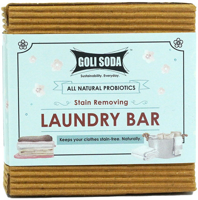 GOLI SODA All Natural Probiotics Stain Removing Laundry Bar (Pack Of 1) Detergent Bar(90 g)