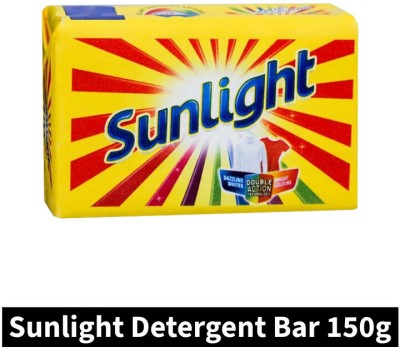 Sunlight Double Action Detergent Bar (150gm)(Pack of 1) Detergent Bar(150 g)