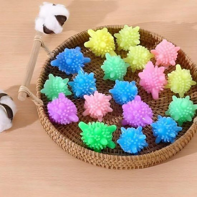 Sokmak 12PC Corona WashingMachine Clothes Cleaning Ball,Reusable Laundry Scrubbing Ball Dishwashing Detergent(12 ml)