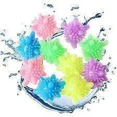 Bhavy Washer Balls, Reusable Tangle-Free, silicon balls for Washing Machine Detergent Bar(10 g, Pack of 12)