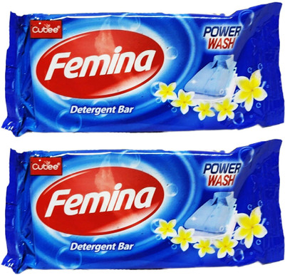 Cutee Femina Power Detergent Bar(175 g, Pack of 2)