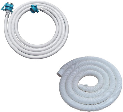 redherring Fully Automatic & Semi Load Washing Machine Inlet+Outlet Pipe (3+1.5M) Washing Machine Inlet Hose(3)