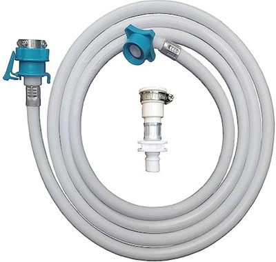 Sarah ™ -1 Mtr. Inlet Pipe With Universal Silicon Tap Adapter for Top Load Fully Auto Washing Machine Inlet Hose(1)