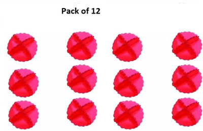 Hariom Sales Laundry Washing Ball RED Washing Machine Net(Pack of 12)