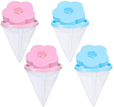 CityLight 4 Pcs Washing Machine Floating Lint Mesh Bag Washing Machine Net(Pack of 4)