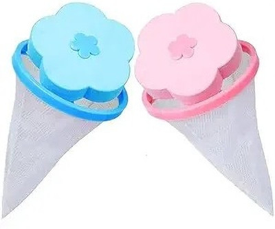 SathiEnterprise floating lint filter mesh bag Washing Machine Net(Pack of 2)