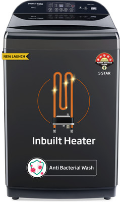 Voltas Beko 11 kg Fully Automatic Top Load Washing Machine with In-built Heater Black, Grey(WTL1106UEAH / OBS3060)