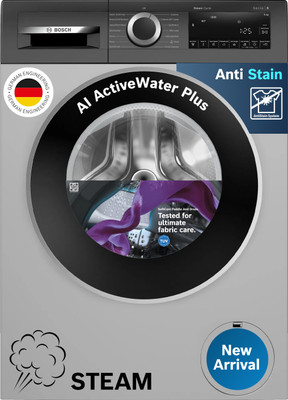 BOSCH 9 kg Fully Automatic Front Load Washing Machine with In-built Heater Silver(WGA2420SIN)