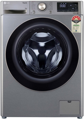LG 9 kg Fully Automatic Front Load Washing Machine with In-built Heater Grey(FHP1209Z7P)