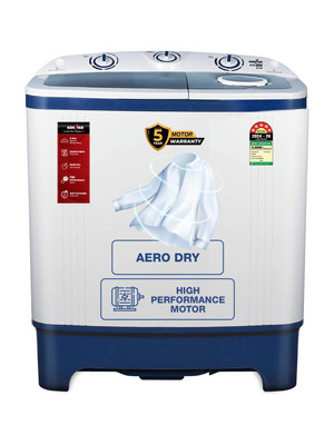 Kenstar 6.5 kg 5Star Rated Energy Efficient Motor With 1350RPM, Aero Dry Function , Magic Lint Filter Semi Automatic Top Load Washing Machine Blue, White(KSSA655NNNDB)