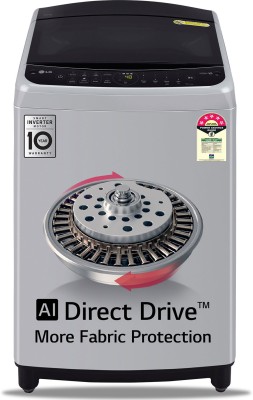 LG 9 kg 5 Star, AI Direct Drive Technology, 6 Motion Direct Drive Fully Automatic Top Load Washing Machine Silver(THD09NPF)