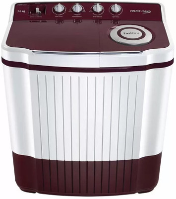 Voltas Beko by A Tata Product 7 kg Semi Automatic Top Load Washing Machine White(WTT70DLIM)