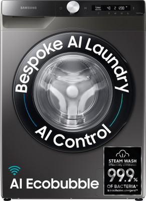 8 kg 5 star, AI Control, AI Eco Bubble, Wi-Fi Fully Automatic Front Load Washing Machine with In-built Heater Black, Grey(WW80T504DAX1TL)