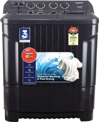 Admiral 8 kg Semi Automatic Top Load Washing Machine Black(ADTT80PTFI)