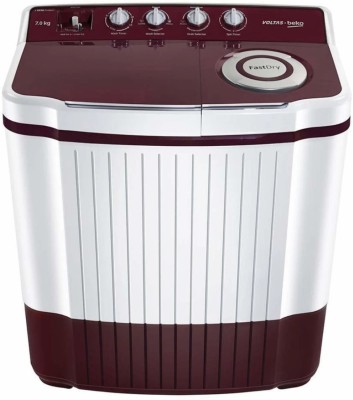 Voltas Beko by A Tata Product 7 kg Semi Automatic Top Load Washing Machine White, Maroon(WTT70DLIM)