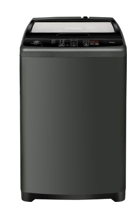 Haier 7 KG Oceanus wave drum, Softfall techonology Fully Automatic Top Load Washing Machine Grey(HWM70-708BKNZP)