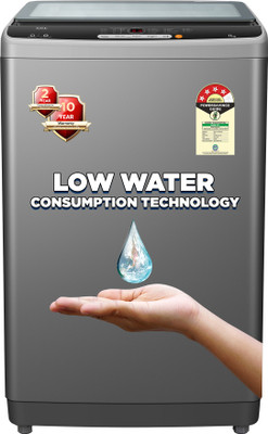TCL 8.5 Kg 8 Wash Program Magic Filter, Powerful Dispenser With Full Glass Damping Lid Fully Automatic Top Load Washing Machine Grey  (F3085TLG) For Rs. 12490 @ 62 %