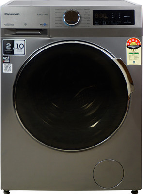 Panasonic 8 kg Fully Automatic Front Load Washing Machine with In-built Heater Grey(NA-148MR2L01)
