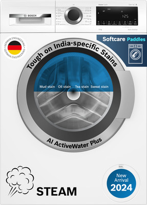 BOSCH 9 kg Fully Automatic Front Load Washing Machine with In-built Heater White(WGA14200IN)