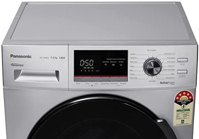Panasonic 7 kg Fully Automatic Front Load with In-built Heater Silver(NA-147MF1L01)   Washing Machine  (Panasonic)