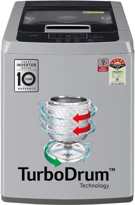 LG 6.5 kg 5 Star Inverter Fully Automatic Top Load Silver(T65SKSF4Z)   Washing Machine  (LG)
