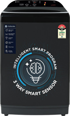 9 kg 5 Star, Intelligent Smart Programs Fully Automatic Top Load Washing Machine Grey, Black(MTTL905NNNHG)