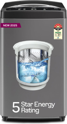 Godrej 7 kg Zero Pressure Technology Fills Tub 60% Faster, Fabrisafe Steel Drum Fully Automatic Top Load Washing Machine Grey, Black(WTEON ALP 70 5.0 FDUN GPGR)