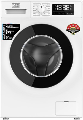 BLACK+DECKER 6 kg Fully Automatic Front Load Washing Machine with In-built Heater Black, White(BXWD01260IN) BLACK+DECKER 6 kg Fully Automatic Front Load Washing Machine with In-built Heater Black, White(BXWD01260IN)