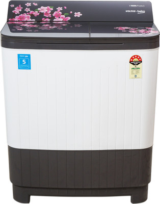 Voltas Beko 8.5 kg Semi Automatic Top Load Washing Machine Grey, Brown, White(WTT85DGRG)