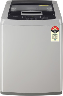 LG 8 kg Smart inverter, Smart closing door and 5 star rated Fully Automatic Top Load Silver 