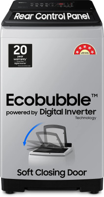 Samsung 8 kg 5 star, Ecobubble, Digital Inverter, Fully Automatic Top Load Washing Machine Grey(WA80BG4441BGTL)