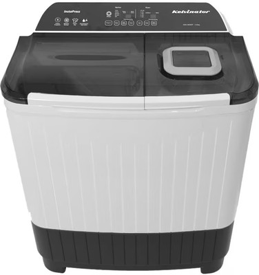Kelvinator 8.5 kg Semi Automatic Top Load Washing Machine White, Grey(DIGITAL INSTA-PRESS PANEL Heavy-Duty Motor Power Dry 5-Wash Programs KWSA850EP)