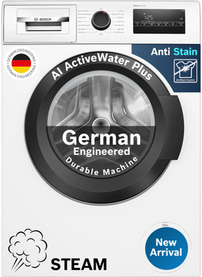 BOSCH 8 kg Fully Automatic Front Load Washing Machine with In-built Heater White(WAJ28260IN)