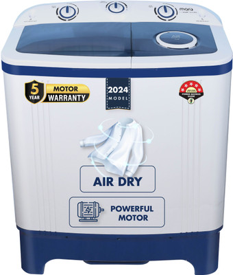 MarQ by Flipkart 6.5 kg 5 Star Rating Innowash Range Semi Automatic Top Load Washing Machine Blue, White(MQSA655NNNDN / MQSA65H5M)