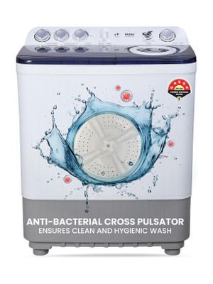 Haier 8 Kg Oxyi Dry Technology, 1300 RPM, Spray Function, Wash Programs, Magic Filter, Rat Mesh Semi Automatic Top Load Washing Machine Multicolor(HTW80-186)