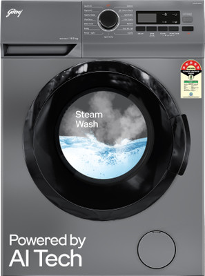 Godrej 6 kg 5 Star, AI Tech, Steam Wash Fully Automatic Front Load Washing Machine with In-built Heater Grey(WFEON ARG 6010 5.0)