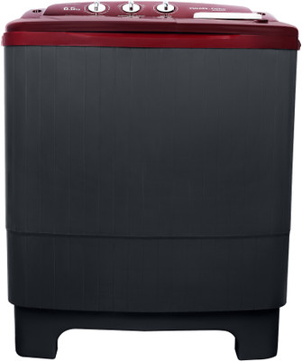 Voltas Beko by A Tata Product 6.5 kg washing machine with Air Dry and Special Pulsator Semi Automatic Top Load Black, Maroon(WTT65UNX/BRDG3KPOD)