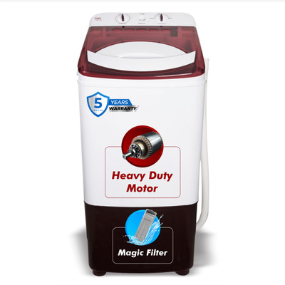 MarQ by Flipkart by Flipkart 8 kg Washer only Maroon, White(MQVWA800NNNLB)