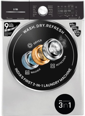 IFB 8.5/6.5 kg Washer with Dryer with Wi-Fi EnabledRefresher 3-in-1 Laundrimagic Wi-Fi Enabled Inverter with Steam Ready to Wear Clothes with In-built Heater Black, Silver(WD EXECUTIVE ZXS 8.5/6.5/2.5KG) IFB 8.5/6.5 kg Washer with Dryer with Wi-Fi EnabledRefresher 3-in-1 Laundrimagic Wi-Fi Enabled Inverter with Steam Ready to Wear Clothes with In-built Heater Black, Silver(WD EXECUTIVE ZXS 8.5/6.5/2.5KG)