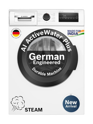 BOSCH 7 kg Fully Automatic Front Load Washing Machine with In-built Heater White(WAJ24263IN)