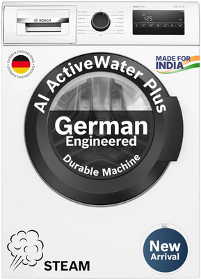 BOSCH 9 kg Fully Automatic Front Load Washing Machine with In-built Heater White(WGA14200IN)