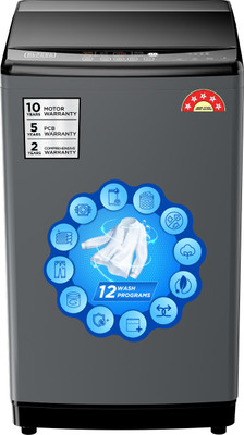 BLACK+DECKER 7 kg Fully Automatic Top Load Washing Machine with In-built Heater Grey(BXWDG21IH70ADIN)