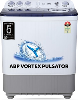 Haier 8 Kg 5 Star Anti-Bacterial Vortex Pulsator Semi Automatic Top Load Washing Machine Multicolor(HTW80-186)