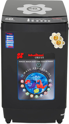 Khaitan Orfin 8 kg Fully Automatic Top Load Washing Machine with In-built Heater Grey(KOFATL8001T6D)