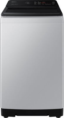 SAMSUNG 8 kg Inverter 5 Star with Ecobubble & Super Speed Technology Washing Machine Fully Automatic Top Load Grey