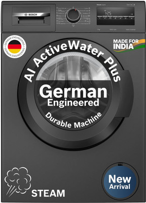 BOSCH 7 kg Fully Automatic Front Load Washing Machine Black, Grey(WAJ24209IN)