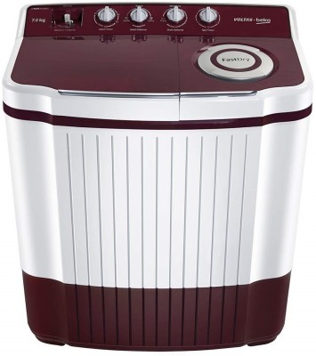 Voltas Beko 7 kg Semi Automatic Top Load Purple, White(WTT70DLIM)   Washing Machine  (Voltas Beko)