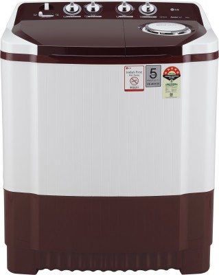LG 8 kg Semi Automatic Top Load with In-built Heater White, Maroon(P8030SRAZ)   Washing Machine  (LG)